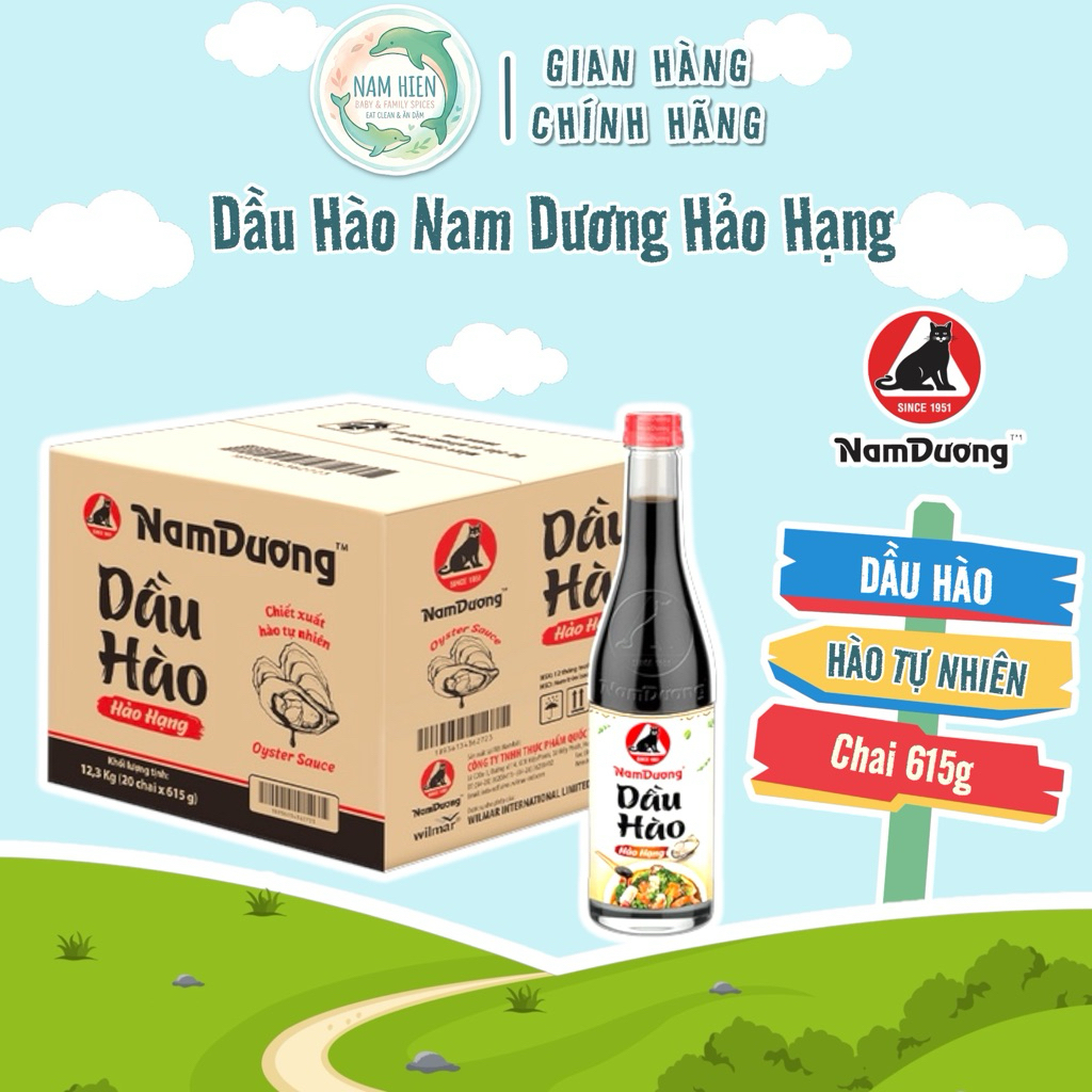 Sỉ Thùng 20 Chai Dầu hào Nam Dương - Chai 615g